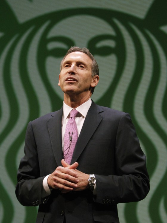 Image: File photo of Starbucks CEO Schultz at a company's annual meeting of shareholders in Seattle