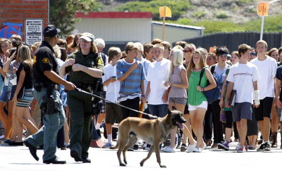 Image: Students outside school