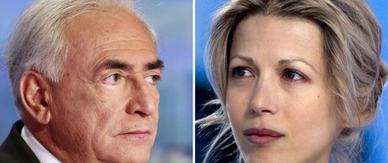 Image: A combo of separate images of Dominique Strauss-Kahn and Tristane Banon.