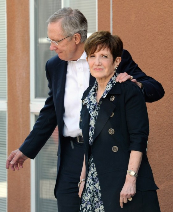Image: U.S. Senate Majority Leader Harry Reid and wife Landra Reid