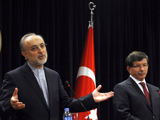Image: Ahmet Davutoglu, Ali Akbar Salehi