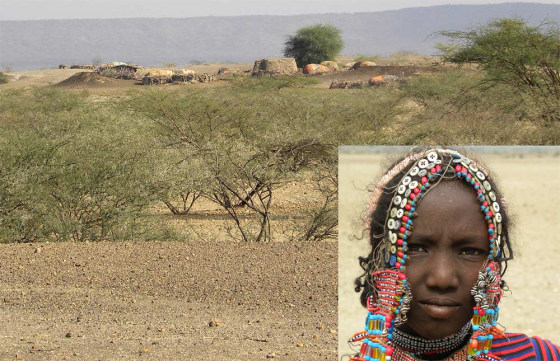 Afar people, living in the adjoining floodplain of the Jara River. Early humans lived in a similar river-margin environment at Aramis, Ethiopia, 4.4 million years ago.