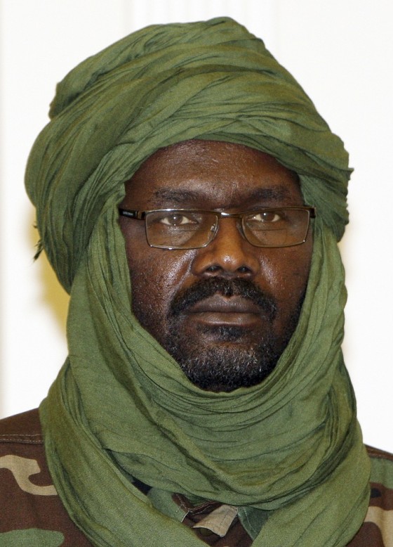 Image: File photo of Justice and Equality Movement (JEM) leader Khalil Ibrahim attending a news conference in Doha