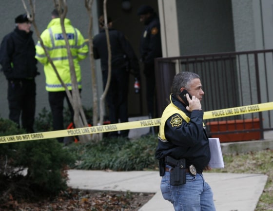 Image: Scene of shooting outside Dallas