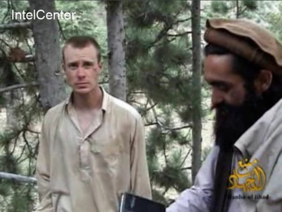 Image: Bowe Bergdahl (L), who has been held hostage by the Taliban since his disappearance from his unit on June 30, 2009