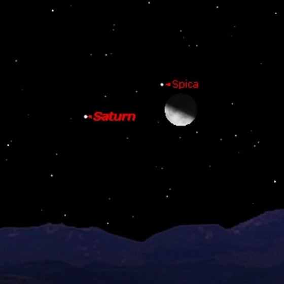 Look for a celestial triangle in the night sky