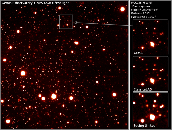 Image: First image from Gemini South's new adaptive optics