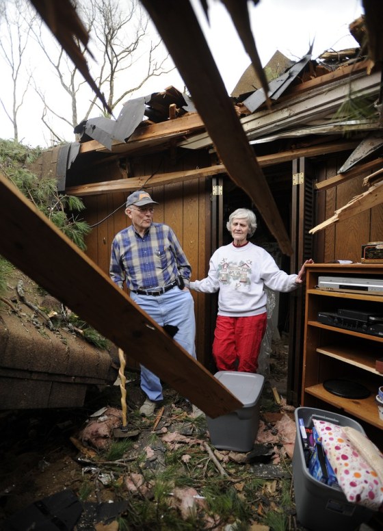 Image: Tornado damage in Center Point, Ala.