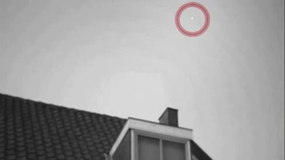 This still from a video by skywatcher Marco Langbroek shows the European Space Agency's cargo ship ATV-3 as it passed over Leiden in the Netherlands on Friday.