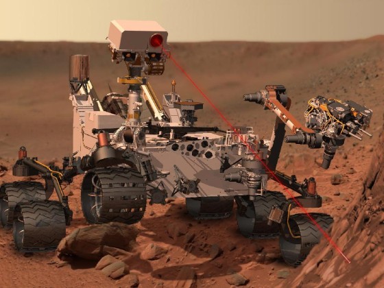 Image: Artist's concept of NASA's Curiosity rover