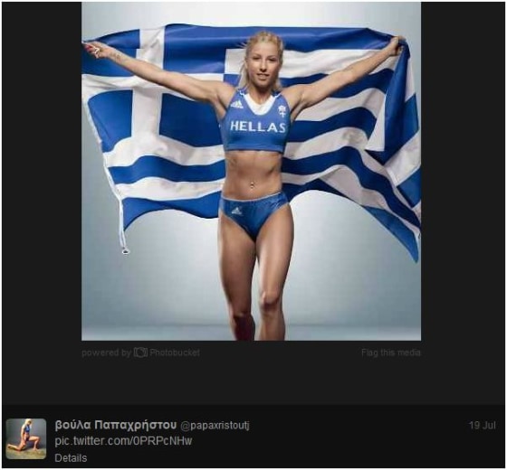 Greek Olympian Voula Papachristou was banned from competing in the games for violating the "Olympic spirit" in a Twitter post.
