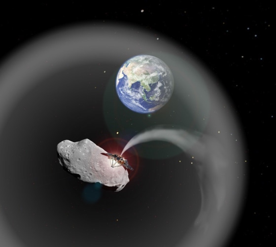 Image: Asteroid dust cloud