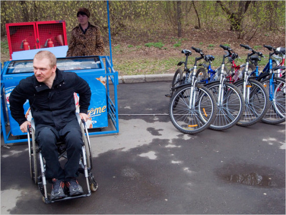Sergei Shilov won two gold medals at the 2010 Winter Paralympics. \"We are used to fighting,\" he said.