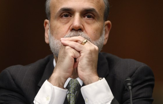 Image: File photo of U.S. Federal Reserve Chairman Bernanke testifying at a Senate Banking Committee hearing in Washington
