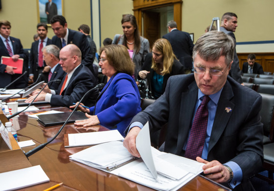 Image: Patrick Kennedy after testifying on Capitol Hill