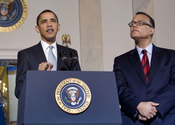 Image: U.S. President Barack Obama, Edward Montgomery