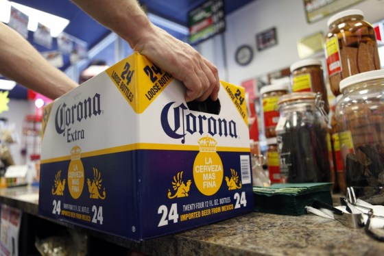 Image: Customer buying beer