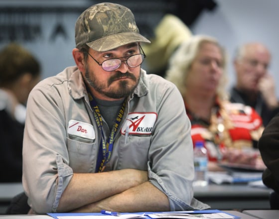 Image: Layed-off workers in Wilmington, Ohio