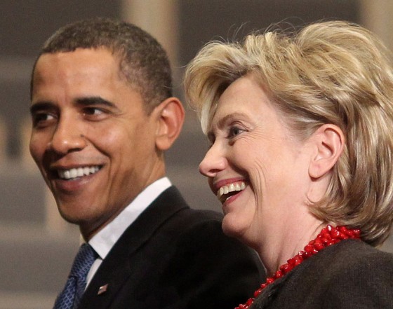 Image: Barack Obama, Hillary Clinton