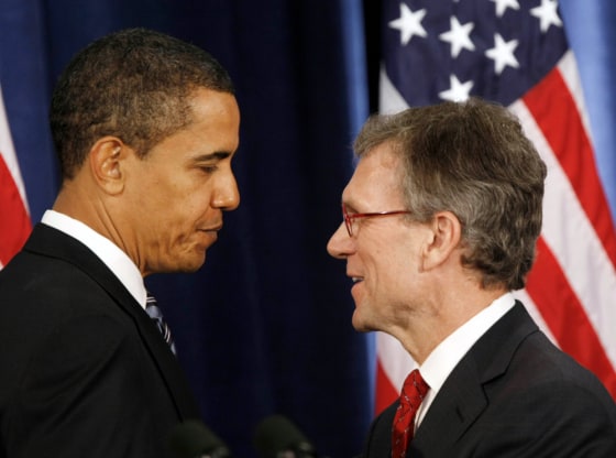 Image: Barack Obama, Thomas Daschle