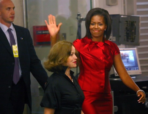 Image: Michelle Obama arrives at the U.N.