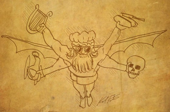 How Leonardo da Vinci may have looked as an action hero inventor.