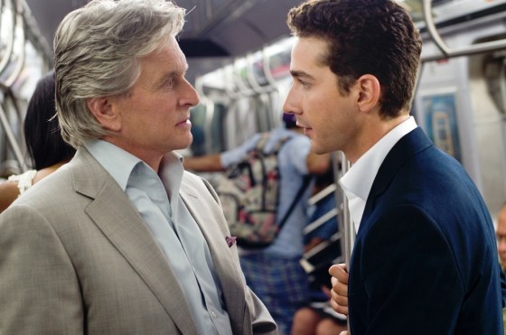 Image: Michael Douglas, Shia LaBeouf