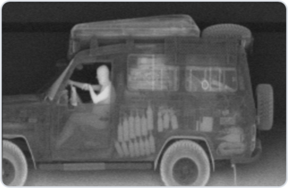 A sample streetside scan image from American Sciences & Engineering.