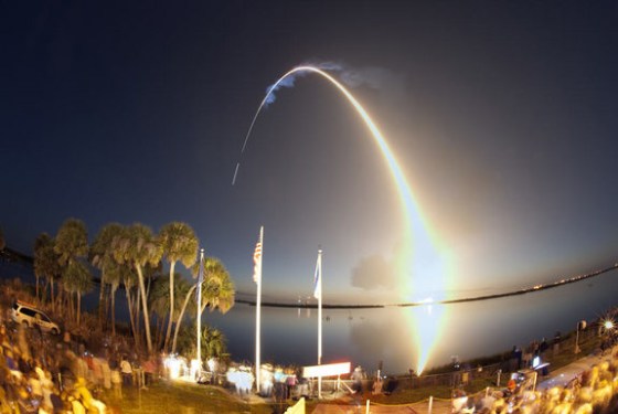 Space Shuttle Discovery launched on its STS-131 mission from Kennedy Space Center in Florida shortly before dawn on April 5, 2010. Time-elapsed photography captures Discovery's path to orbit. Liftoff from Launch Pad 39A at NASA’s Kennedy Space Center in Florida was at 6:21 a.m. ET April 5 on the STS-131 mission. 
