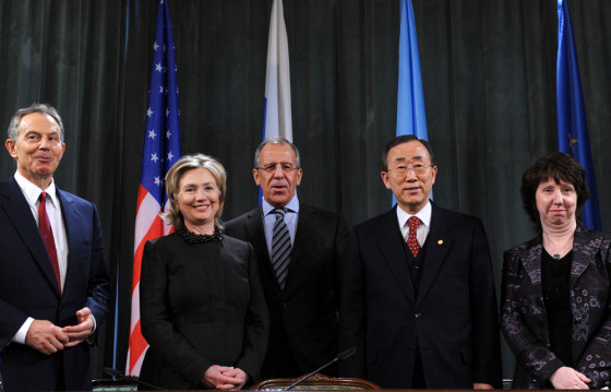 Image: Mideast Quartet members