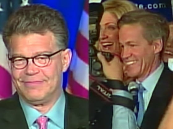 Al Franken, left, and Norm Coleman most likely will not know who won their Nov. 4 election until nearly 1600 improperly rejected absentee ballots are counted and challenged.