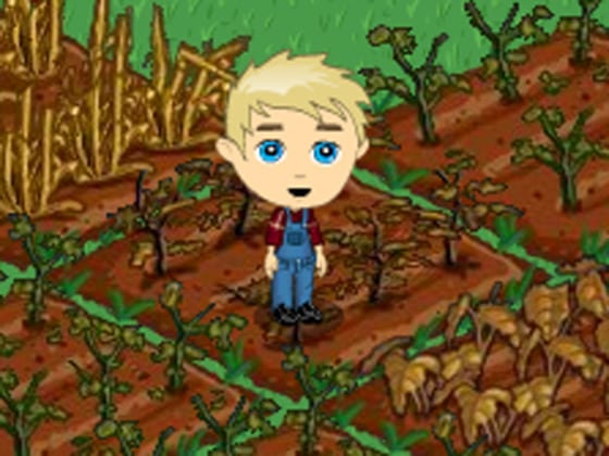 This little farmer may lose his neighbors as social network games such as FarmVille lose players. 