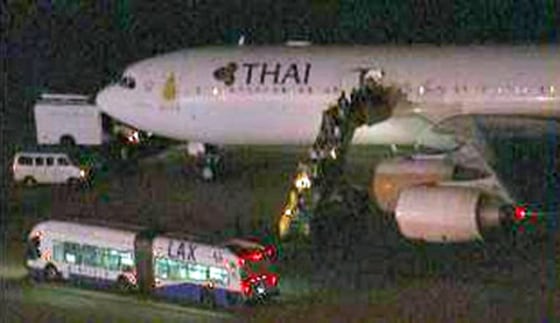 Image: This image obtained courtesy of KTLA-TV