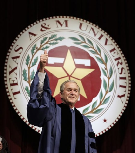 Reflective Bush delivers commencement speech
