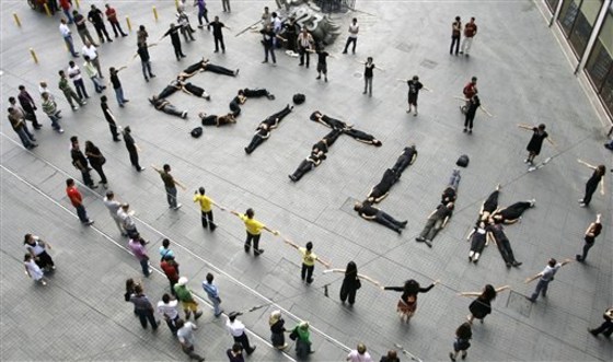 APTOPIX Turkey China Protest