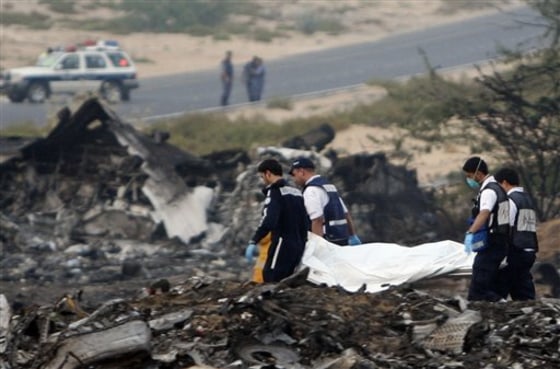 APTOPIX Emirates Plane Crash
