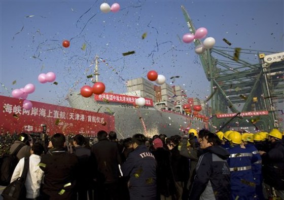 APTOPIX China Taiwan Links