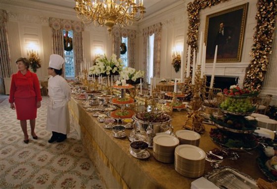 Decorations are finally in place for an expected 60,000 people touring the White House this year during the holiday season.