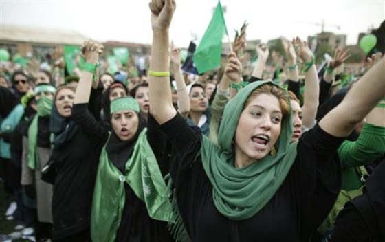 Mideast Iran Women at the Front