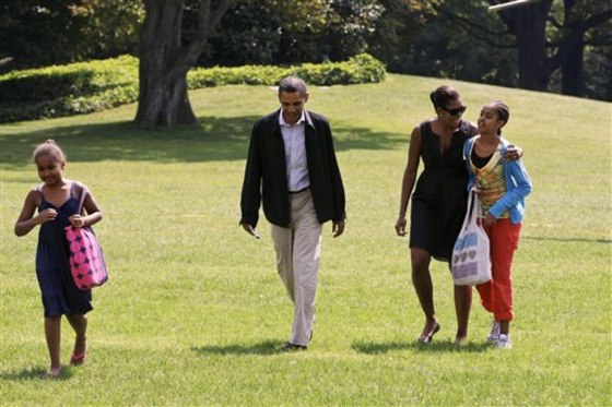Swine Flu Obamas Daughters