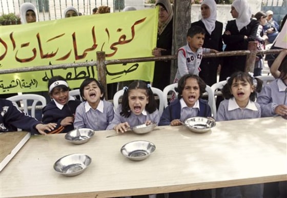 MIDEAST ISRAEL PALESTINIANS SCHOOL STANDOFF