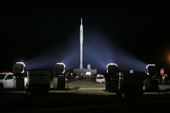 APTOPIX Moon Rocket Test