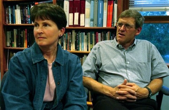 Tom Little, seen with Libby Little in this 2001 picture, was killed in a Taliban ambush in Afghanistan.