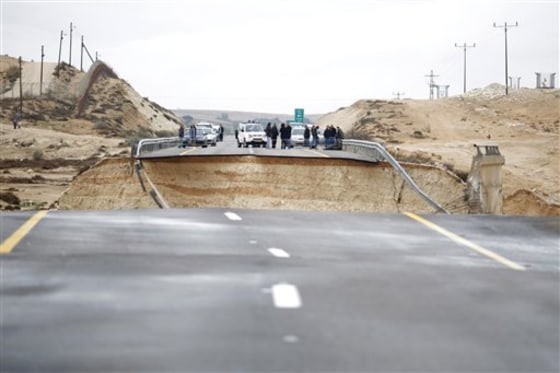 Mideast Israel Palestinians Weather
