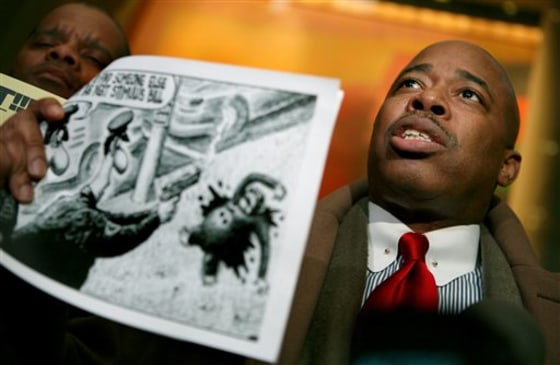 APTOPIX NY Post Cartoon