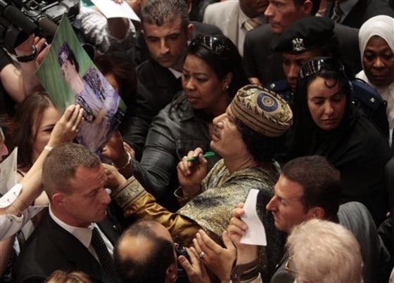 APTOPIX ITALY LIBYA GADHAFI VISIT