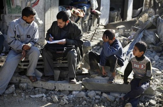 GAZA COUNTING THE DEAD