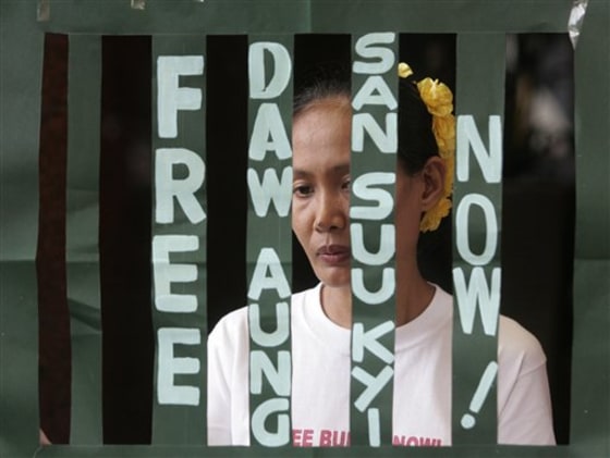 APTOPIX Philippines Myanmar Suu Kyi at 64