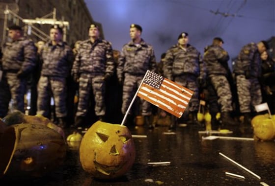 Russia Anti-American Protest