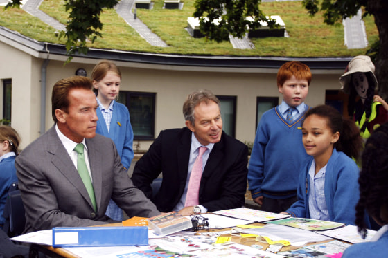 Governor Schwarzenegger Meets With Tony Blair